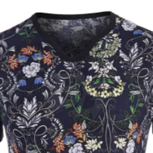 เสื้อยืดแฟชั่นผู้ชายทรงเข้ารูป ผ้าฝ้ายถัก 100% พิมพ์ลายทั้งตัว แขนสั้น แห้งเร็ว ระบายอากาศดี ทันสมัย สไตล์ลำลองสำหรับฤดูร้อน - Product Image 4