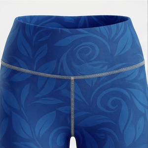 Leggings de sport pour femmes en polyester et élasthanne, coupe ajustée, pour le yoga et la remise en forme, pantalons de compression imprimés, vêtements de sport - Product Image 4