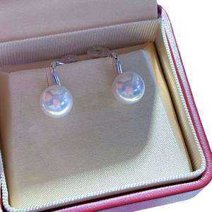 Boucles d'oreilles Aobai Ping, alternative de haute qualité, grandes perles naturelles de 12-13 mm, tendance, 100 % naturelles, beauté, positionnement des points élevé - Product Image 5