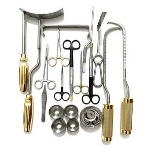 Ensemble de 21 instruments chirurgicaux orthopédiques pour réduction mammaire, en acier inoxydable de qualité supérieure, certifié CE, kit chirurgical Pakistan - Product Image 1