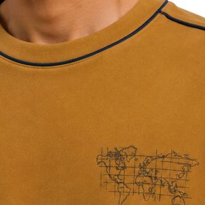 Mustard Yellow Mens Oversized <b>T</b> <b>Shirt</b> And Shorts Set Graphic Print Crew Neck Casual Streetwear Summer Two Piece Outfit Wholesale - Product Image 4