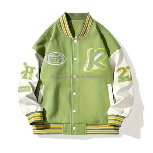 Chaqueta de béisbol universitaria de lana unisex para hombre con capucha Letterman Puffer Style Winter Satin Canvas Fabric XL Size jacket para hombre - Product Image 1