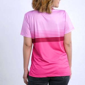 Camiseta de Mujer, 100% Algodón, Tejido de Punto con Estampado Digital de Alta Calidad, Corte Ajustado, Sólida, Informal, Transpirable, para Uso en Exteriores - Product Image 2