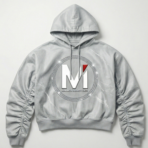 Sudadera de Lujo ONYX de MALUZA Industries, 100% Algodón, Tejido Revestido para Invierno, Logotipo Apilado, Edición Urbana Streetwear - Product Image 1