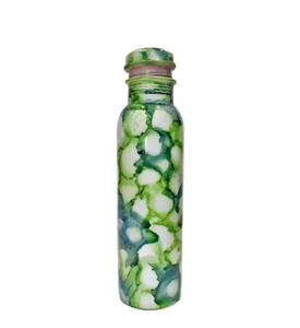 Bouteille d'eau en cuivre à motif confettis dorés, bouteille à boire décorative, bouteille de voyage personnalisée avec logo, bouteille cadeau - Product Image 4