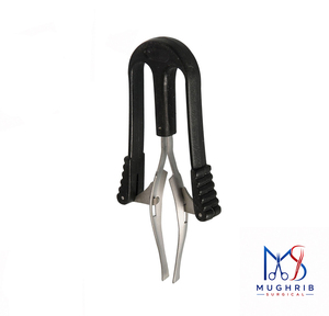 Pince à épiler automatique avec manche en plastique, 10cm, en acier inoxydable, pointe inclinée, outil de beauté durable pour usage domestique - Product Image 6