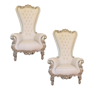 Prix de gros Chaises Trône Simple Costumiz Produit Hôtel Trône Reine Chaises Mobilier de Luxe Européen - Product Image 2