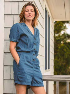 Combinaison en jean pour femme, style décontracté, boutonnée sur le devant, tenue une pièce, mode moderne, vêtements confortables pour tous les jours, style streetwear - Product Image 4