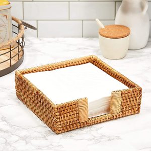 Rattan napkins holder stands for dinning <b>table</b> decoration <b>high</b> quality napkin rack holders - Product Image 4