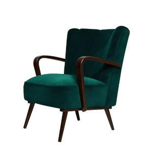 Sillón individual Elena Amchair para interiores, mueble de madera de teca para hotel, hogar, sala de estar, duradero. - Product Image 6