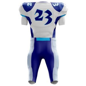 Uniforme de Fútbol Americano Personalizado para Hombre, Tela de Poliéster de Alta Calidad, Manga Corta, Estilo Impreso, Jersey Deportivo para Partidos - Product Image 3