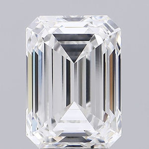 Diamant de laboratoire cultivé en forme d'émeraude, 5,14 ct, coupe excellente, clarté VVS2, certifié IGI et CVD - Product Image 4