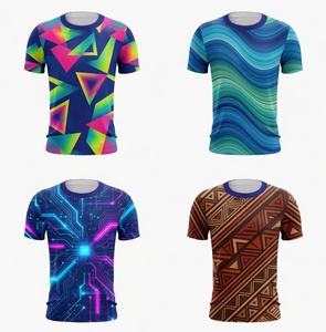 Men's Crew Neck Short Sleeve Geometric Print <b>T</b>-<b>Shirt</b> Full Print <b>Polyester</b> Summer Breathable Regular Fit Adults - Product Image 5
