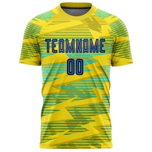 Cheap Price Men Custom Soccer jersey Short Sleeve Quick Dry Sportswear Sublimation Print Football Tee for Clubs or Tournaments - Product Image 2