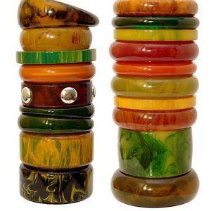 Fornituras de Joyería para Uso Diario, Brazaletes Minimalistas de Resina y Madera - Product Image 2