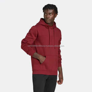 เสื้อฮู้ดดี้ผ้าฝ้ายโอเวอร์ไซส์สีดำพิมพ์โลโก้เองได้ สำหรับผู้ชาย สไตล์สตรีทแวร์ - Product Image 3