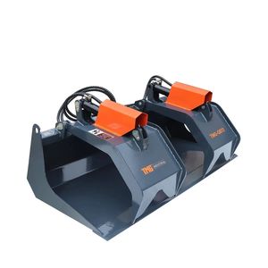 Benna a grappolo con fondo solido per skid steer da 72 pollici, bracci a doppio cilindro, capacità 3000 libbre, 30-70 HP per escavatore da 2 tonnellate TMG GB72 - Product Image 5