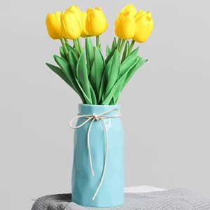 Jarrón Decorativo de Cerámica con Diseño de Lazo, Jarrón de Cerámica de Lujo, Elegante Florero - Product Image 6