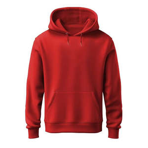 เสื้อฮู้ดผู้ชายสีดำแบบสวม มีกระเป๋าหน้า สไตล์ลำลองแนวสตรีทแวร์ - Product Image 2