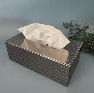 Modern Metal Tissue Box with Diamond Pattern Design Convenient for Home Use - Product Image 5