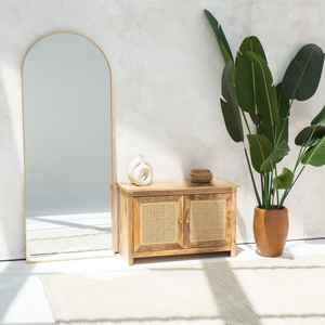 ตู้ข้างเตียง 2 ประตู รุ่นวันดานา โอไรออน เทอร์รา ราตัน ดีไซน์ทันสมัย ผลิตจากหวายธรรมชาติ สำหรับจัดเก็บของ - Product Image 2