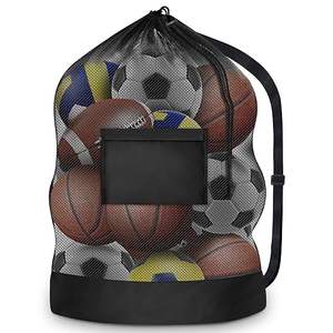 Bolsa de Deporte de Gran Capacidad y Alta Calidad con Cordón, para Entrenamiento de Fútbol, Bolsa de Malla Extra Grande para Accesorios, de Poliéster, Tamaño Personalizado - Product Image 1