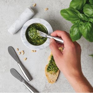 Couteaux à tartiner élégants Copenhagen pour beurre et fromage, 3 spatules à fromage en acier inoxydable pour fromages à croquer et apéritifs - Product Image 1