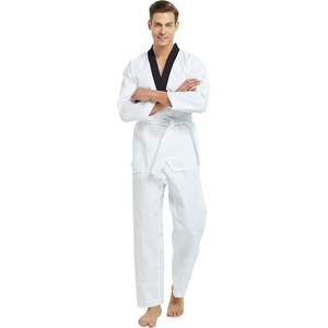 2025 personnalisé WTF Style Taekwondo uniforme enfants et adultes TKD Dobok avec Logo imprimé et ceinture pour combinaison d'entraînement d'arts martiaux - Product Image 2