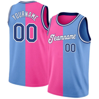 Camiseta de Baloncesto Personalizada para Hombre, Rosa a Rayas, Ligera, Antibacteriana, de Secado Rápido, sin Mangas, de Malla Transpirable, Talla Adulto, Diseño 3D