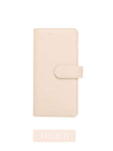 Cartera Compacta Delgada de Piel de Lagarto, Sin Anillas, para Tarjetas, Billetes, Cheques y Pasaportes, Superventas - Product Image 6