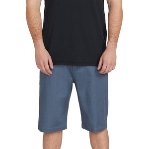 Shorts en coton délavé à l'acide pour hommes |   Shorts de jogging avec impression de logo personnalisée |   Shorts Streetwear Rétro à Motif Pickling - Product Image 1