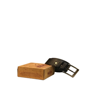 Ceinture élégante en cuir véritable pour hommes, style vintage avec taille réglable et épingle durable pour accessoire à boucle - Product Image 2