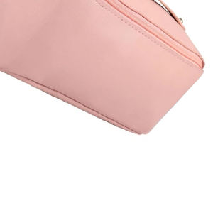 Large Capacity Leather Travel Makeup Pouch with Reusable Zipper Closure Custom Logo Cosmetic Organizer <b>Storage</b> <b>Toiletries</b> Bag - Product Image 3