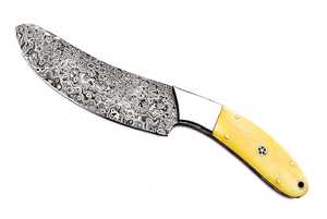 Couteau de chef professionnel pour cuisine – Lame damassée à motifs – Emballage personnalisé – Remise sur commande en gros - Product Image 4