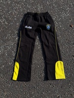 Ensemble de survêtement de football personnalisé avec logo premium pour homme, style Y2K, comprenant un sweat à capuche court zippé avec badge Brésil et un pantalon de survêtement évasé, design N=Custom Country