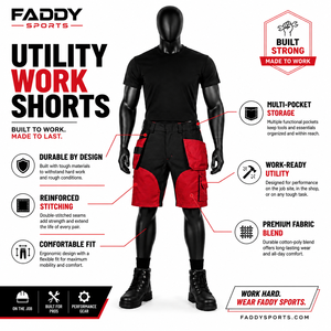 Heavy Duty Multi-Pocket Workwear Shorts Durable Construction <b>Cargo</b> Shorts for Industrial Wear - Product Image 6
