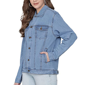 2026 New <b>Denim</b> Jackets Women Casual Jean Fall Jacket <b>Denim</b> Button up <b>Coat</b> Oversize <b>Denim</b> Jacket for Ladies - Product Image 1