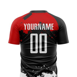 Ensemble de maillots de foot personnalisés de haute qualité, impression logo, séchage rapide, pour hommes et femmes, vêtements de sport, matière polyester, uniforme de foot. - Product Image 6