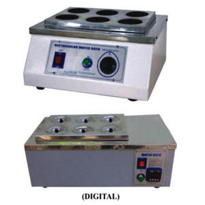 Incubateur à bain-marie de précision en acier inoxydable, non numérique, avec contrôle de la température 1°C et minuterie pour une incubation prolongée des échantillons - Product Image 1