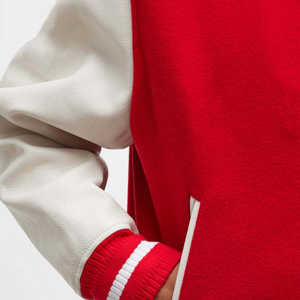 Chaquetas Varsity de Tallas Grandes para Hombre, Bordado Chenille, Bloques de Color, Chaquetas de Béisbol de Invierno con Ribetes - Product Image 3