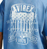 Camiseta Personalizada 100% Algodón Avirex para Hombre, Azul, Manga Corta, Corte Regular, Jersey de Algodón, Cuello Redondo, Diseño Casual con Letras Impresas en la Parte Delantera - Product Image 5