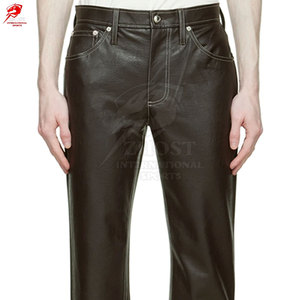 กางเกงหนังผู้ชายคุณภาพสูง ทนทาน ทันสมัย หนังนุ่ม เหมาะสำหรับกิจกรรมกลางแจ้ง - Product Image 4