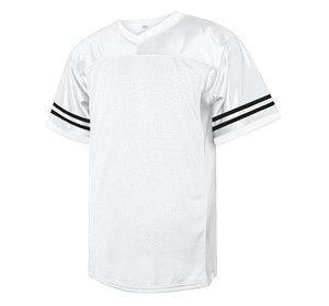 Wholesale V-Neck Short Sleeve Football Jersey Breathable Mesh Polyester Unisex Adult Regular Fit Solid Color Sport Apparel - Product Image 1
