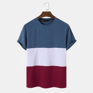 Camiseta de Moda para Hombre, 100% Algodón, Transpirable, Anti-Pilling, Color Sólido, Cuello Redondo, Manga Corta, Estilo Casual de Verano, Gran Venta - Product Image 2