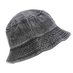Chapeau Bob en Denim Unisexe Gris Délavé Décontracté Printemps-Été Adulte 56-58CM - Product Image 2