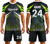Service de personnalisation de logo, maillot de football 3D pour adulte, ensemble complet de tenue d'entraînement de football pour homme, maillot de football imprimé, respirant et à séchage rapide