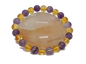 High quality Amethyst citrine Crystal Gemstone <b>Bead</b> <b>Bracelet</b> Fashion Charm Jewelry for <b>Men</b> Women for Energy Meditation Gift - Product Image 6