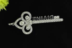 Minimalist <b>Locket</b> Key Pendant 925 Sterling <b>Silver</b> Rapper Hip-hop Fashion Jewelry Custom Letter Name Logo Moissanite Rhodium Gold - Product Image 2