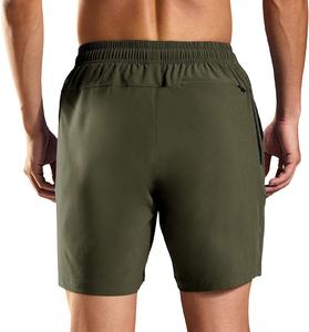 Shorts de sport pour homme 100% coton, personnalisables, séchage rapide, respirants, avec taille élastique, pour la course à pied, tenues décontractées, écologiques - Product Image 1