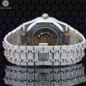 Charm_Jewells Luxury Stainless Steel Tonneau <b>Watch</b> 40mm Analog Quartz <b>Diamond</b> Encrusted Buckle Women's Fashion - Product Image 4